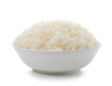 碗里盛满了米饭上白照片