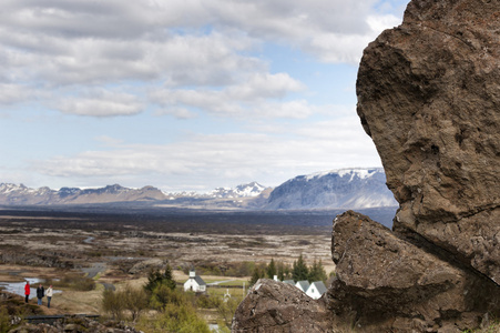 平格维尔冰岛地球骨折景观