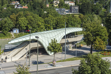 在奥地利 innsbrucker nordkette 电缆铁路