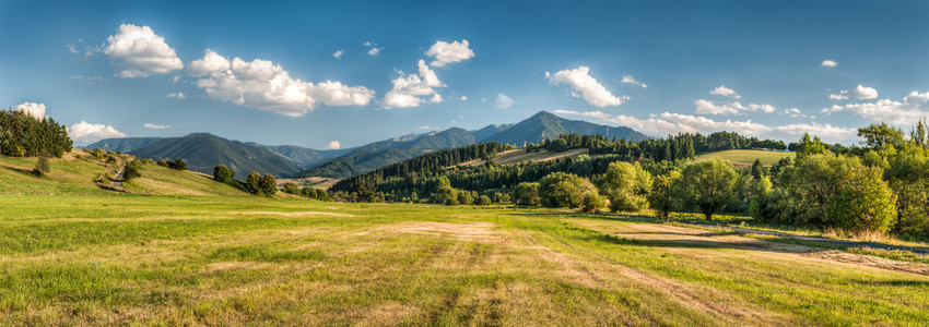 夏天山风景