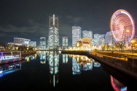 日本横滨的夜晚