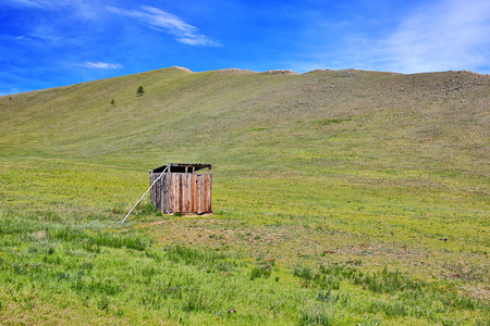 蒙古木蹲式厕所