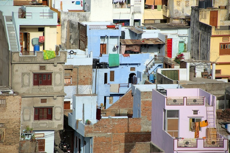 住宅小区，乌代普尔的视图