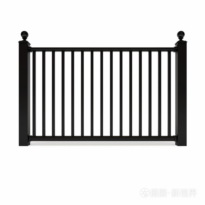 黑色设计金属栏杆