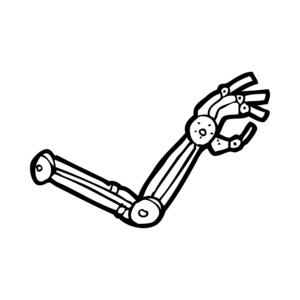 卡通机器人手臂