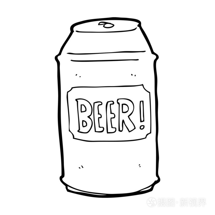 卡通啤酒可以插画-正版商用图片1edf21-摄图新视界