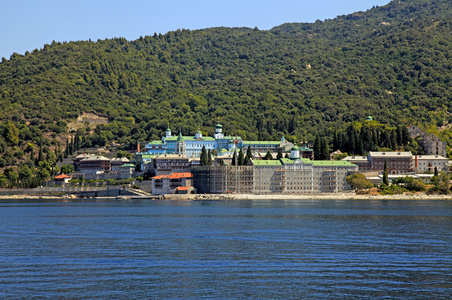 圣潘泰莱蒙寺，在哈尔基迪基，希腊阿索斯山