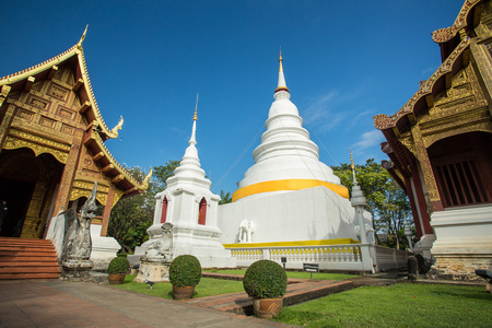 在泰国清迈的扫管笏 phra singh woramahaviharn 庙