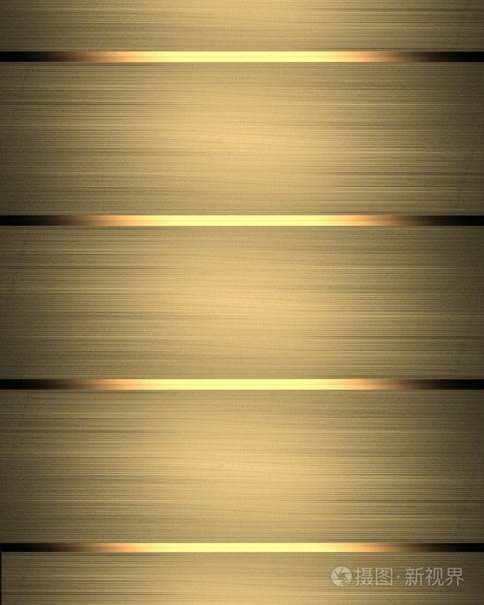 抽象黄金条纹的背景与金色的镶边