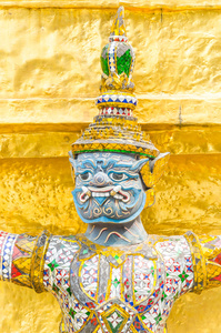 翡翠寺的巨型雕像 曼谷，泰国