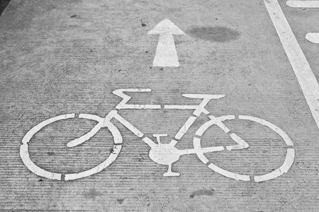 自行车道自行车标志