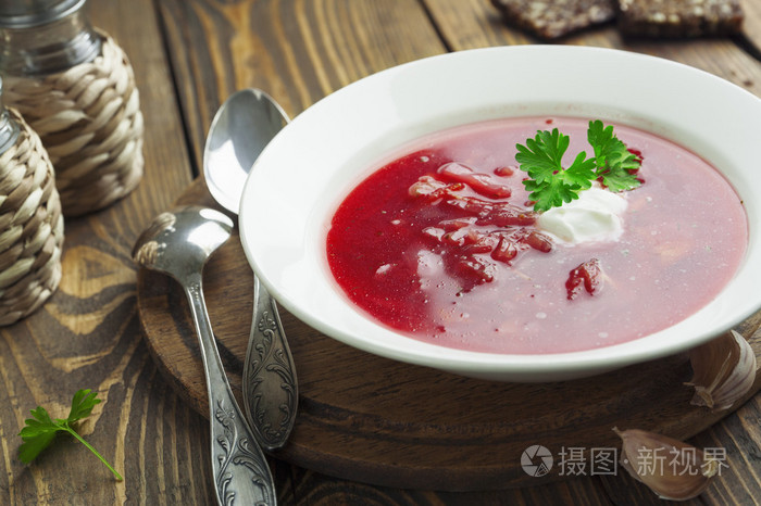 borsh。俄罗斯的传统菜