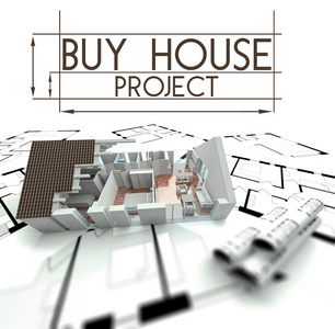 买房子项目建筑渲染