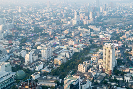 曼谷市容，曼谷泰国资本市的视图