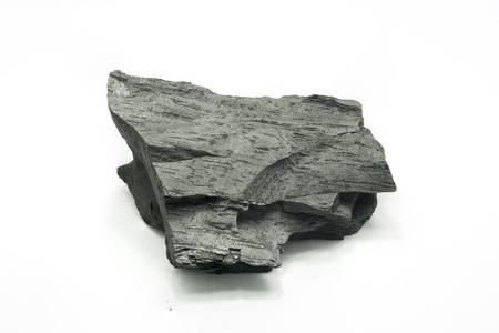 孤立在白色背景上的煤照片