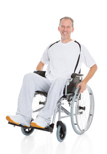 成熟的男人轮椅