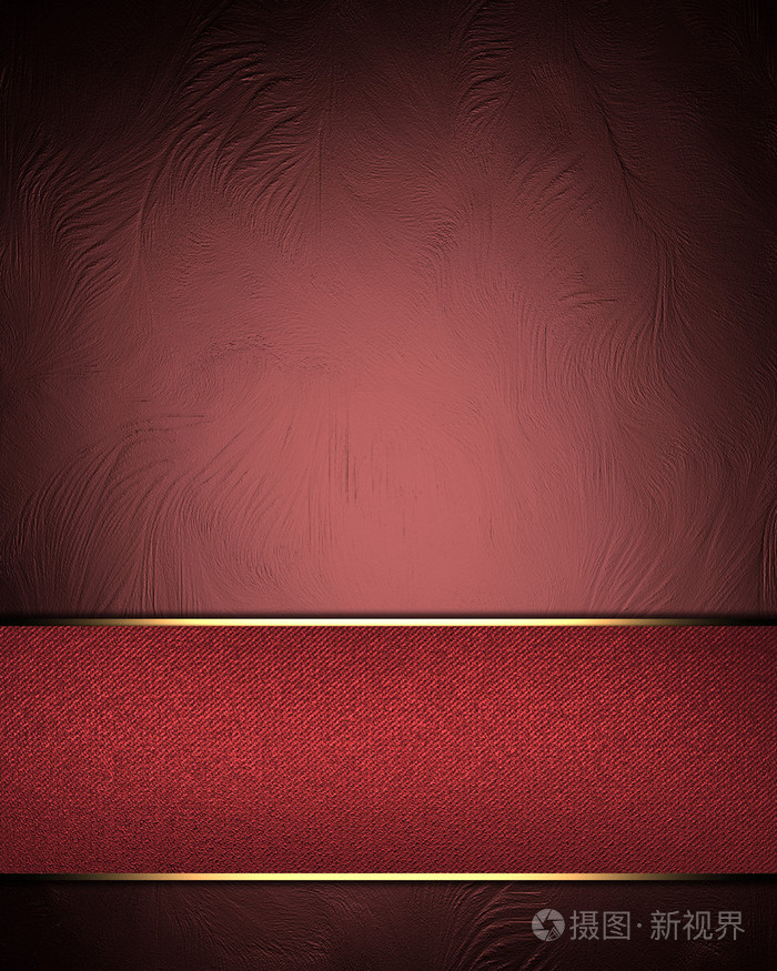 红色背景与优雅的红色条纹,文本