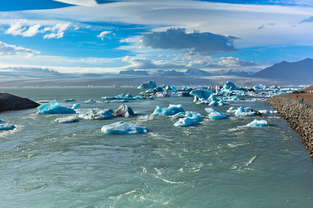 jokulsarlon 冰川泻湖冰岛瓦特纳冰原国家公园