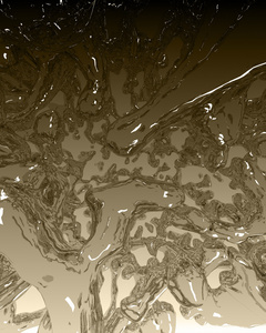 显示模式由旋流波光粼粼棕褐色的水反射阳光的抽象背景