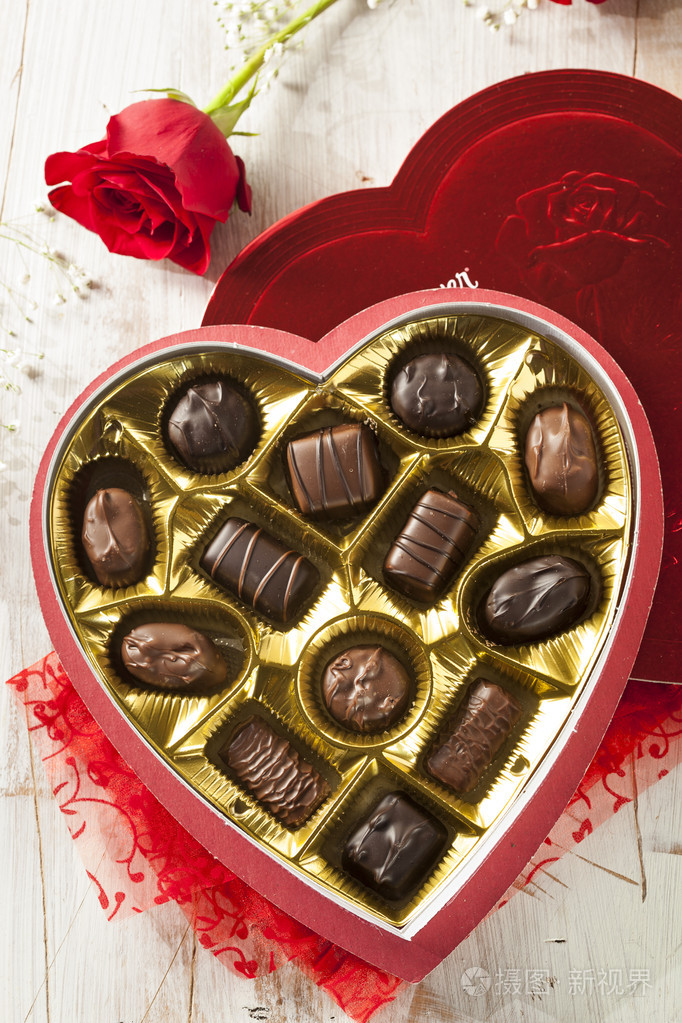 精致的巧克力的情人节