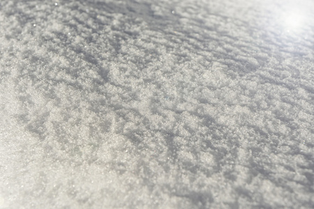 太阳耀斑对雪背景纹理