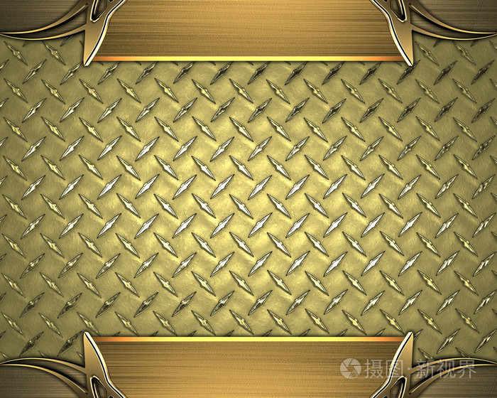 黄色丰富质感金色边缘与金色的镶边