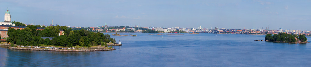 芬兰赫尔辛基市的全景