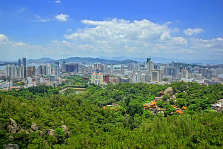 厦门市在中国现代城市的风景