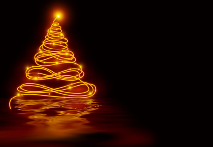 发光的圣诞树