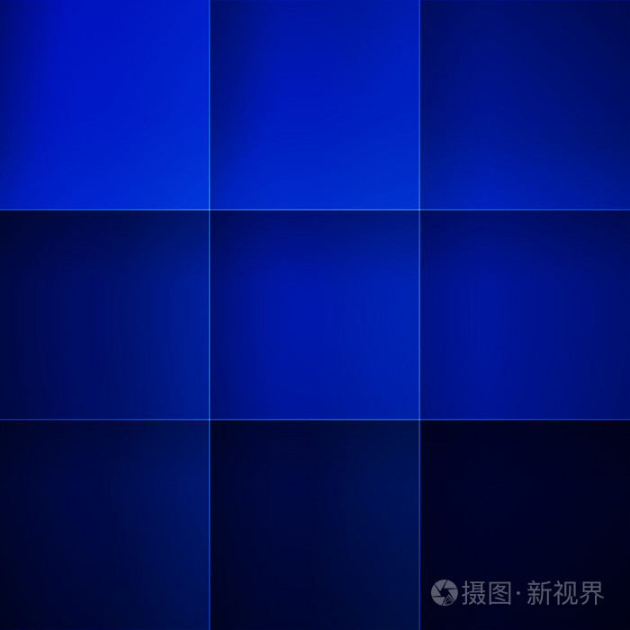 抽象的蓝色矩形形状