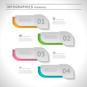 业务图表元素。现代设计的模板。web 或图形布局