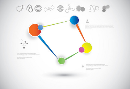 分子和通信背景图片