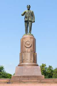 加里宁 苏维埃国家和政党人物的纪念碑。加里宁格勒