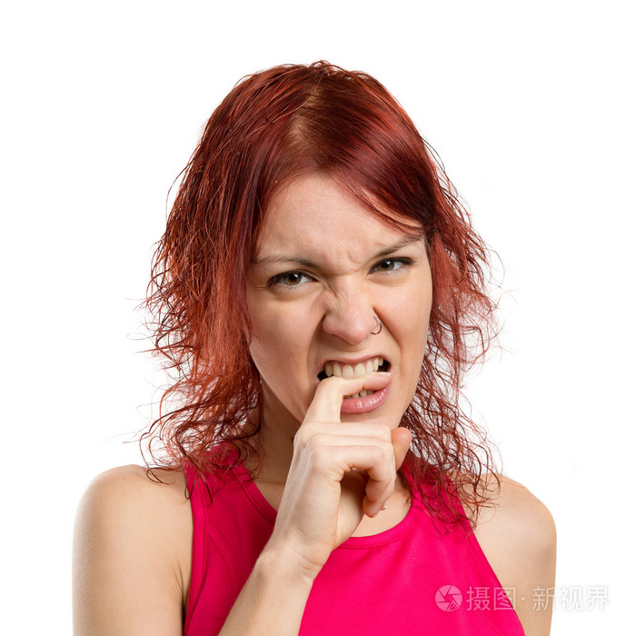 愤怒的小女孩照片-正版商用图片1eg4km-摄图新视界