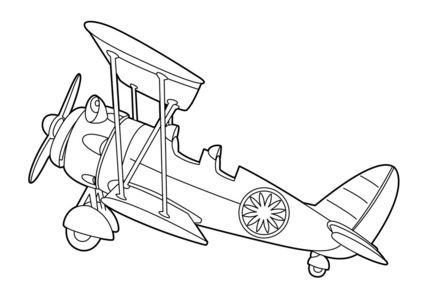 螺旋桨飞机简笔画图片图片