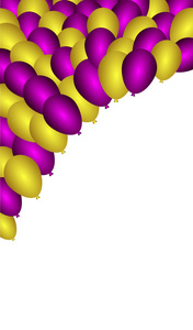 颜色与光泽气球背景