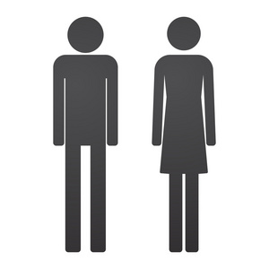 男性和女性的象形图