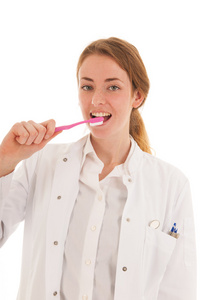 女牙医与齿 bruhs