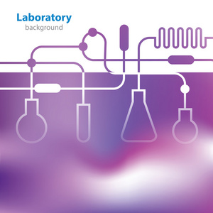抽象的紫色医学实验室为背景