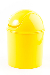 黄色垃圾桶