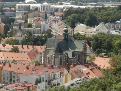 查看窗体的城堡布尔诺，布尔诺，捷克共和国