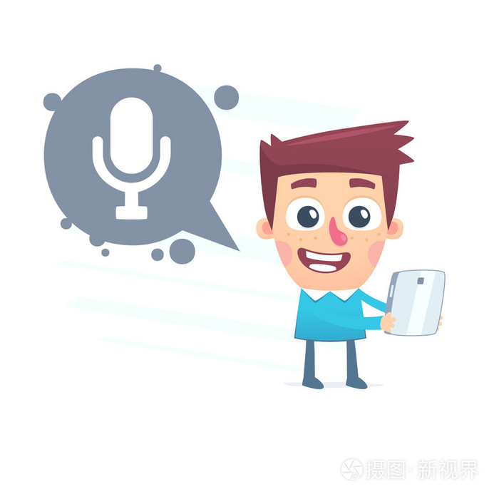 在平板电脑上的声音命令