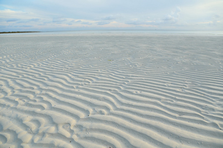 白色的沙滩。珊瑚沙。自然背景