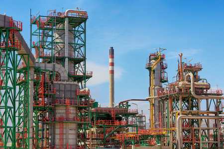 现代城市青岛工厂烟囱图片