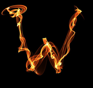 火图中的字母照片