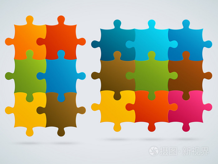 部分彩色拼图.6 集 9, 矢量件