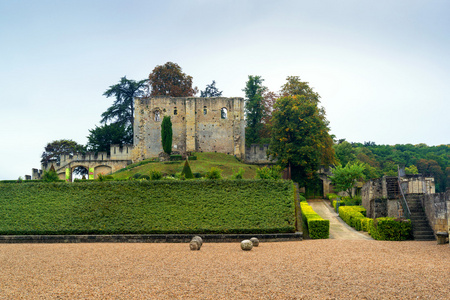 城堡 de langeais，10 世纪的废墟保持 fra