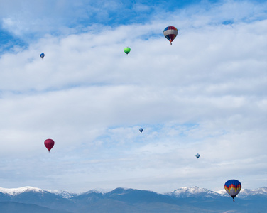 索非亚，保加利亚大约一月 2014年 五彩的气球