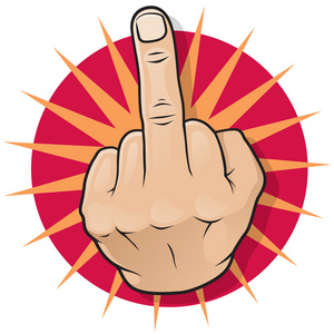 中指波普艺术图片