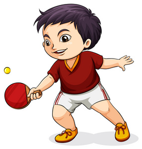 乒乓球男孩图片